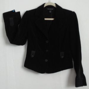 INC Black Corduroy Cropped Jacket in S
